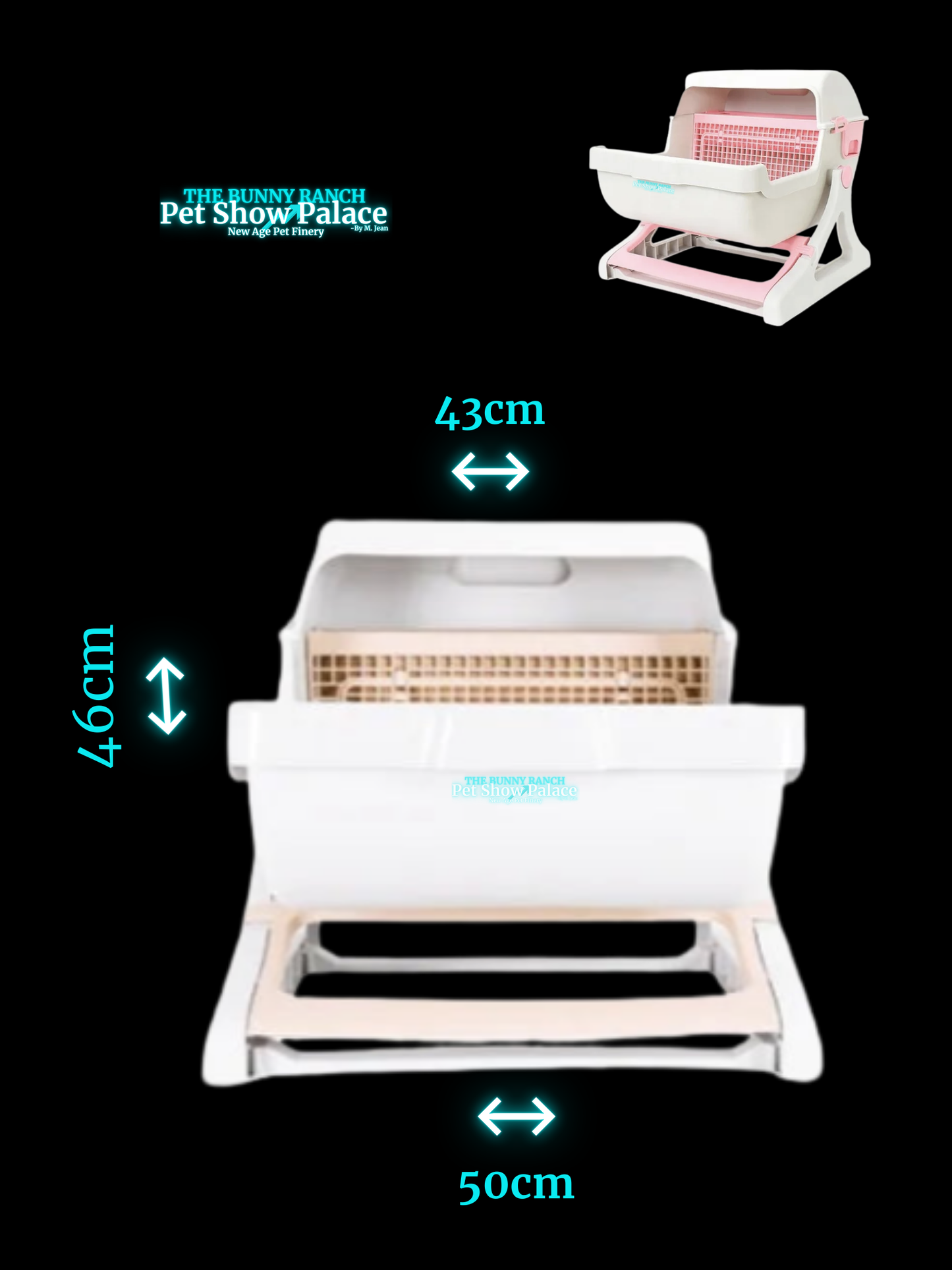 Easy Sift Litter Box | Built-In Sifting Cat Litter Box No Scooper Needed