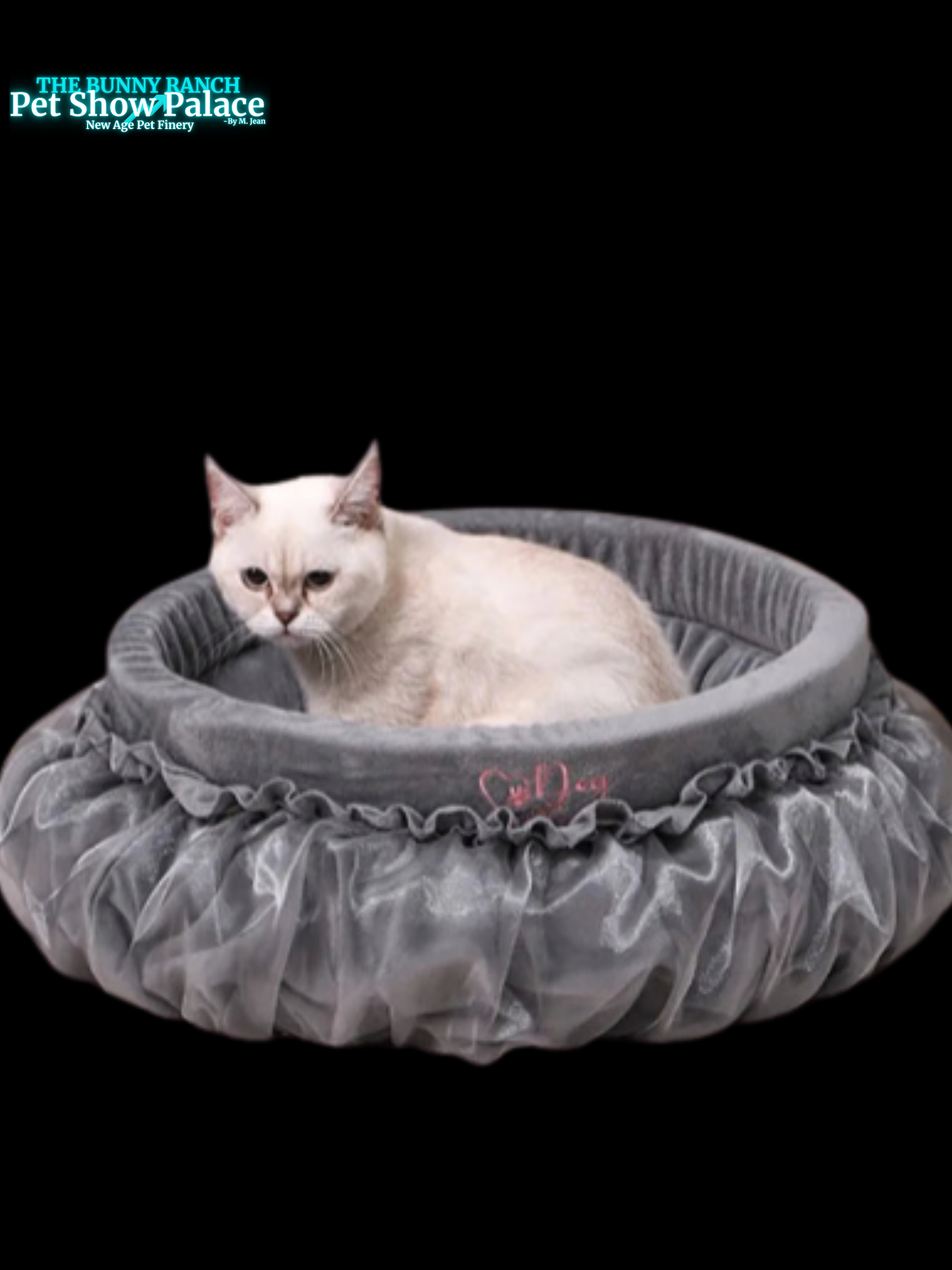 Luxury Calming Lace Dog & Cat Bed – Soft Sustainable Washable Non-Slip Pet Sofa