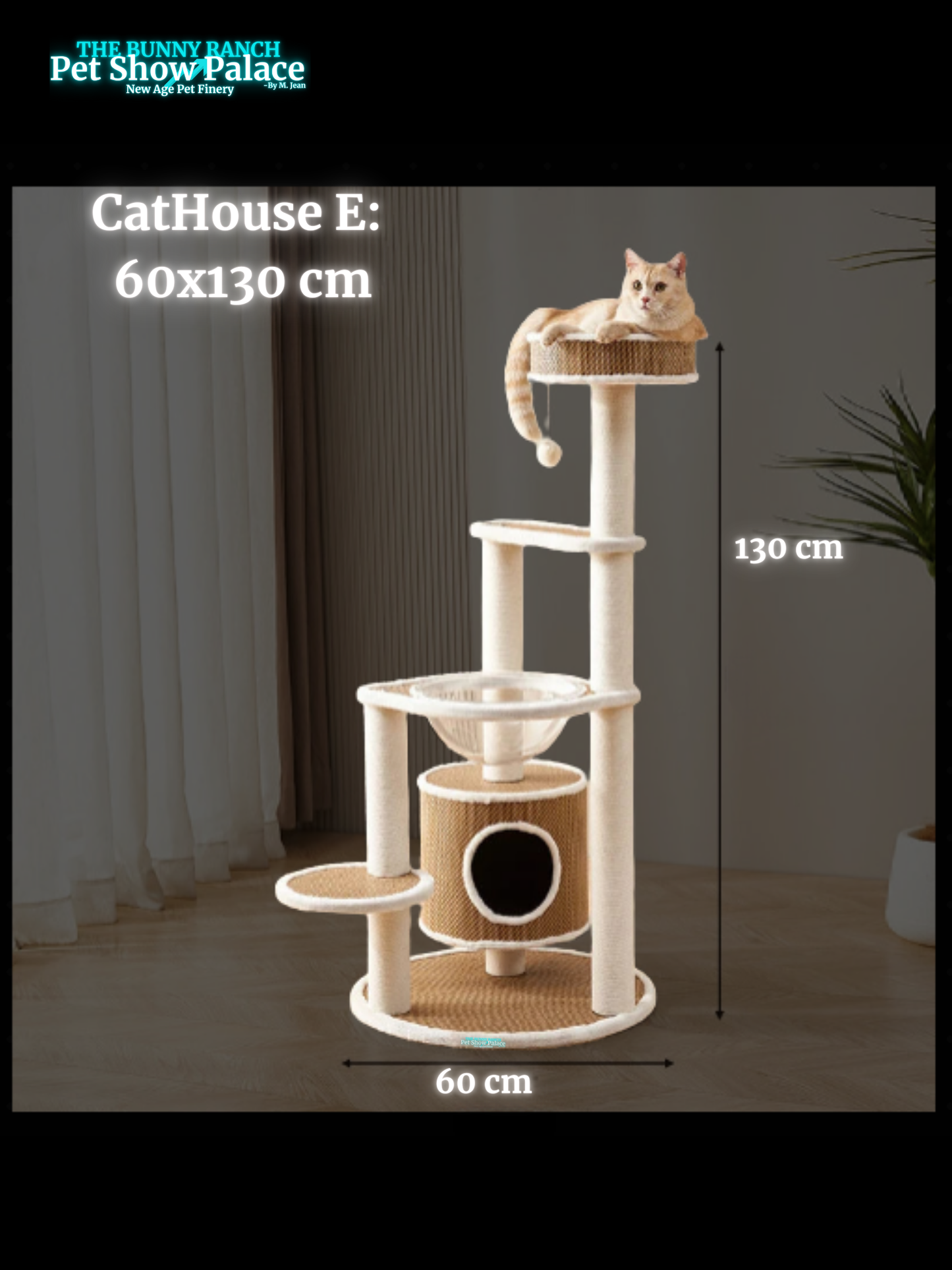 Cat Climbing Detachable and Washable with Cloth Cushion Rattan Cat Tree Scratch Post Jump Platform Weaving Furniture