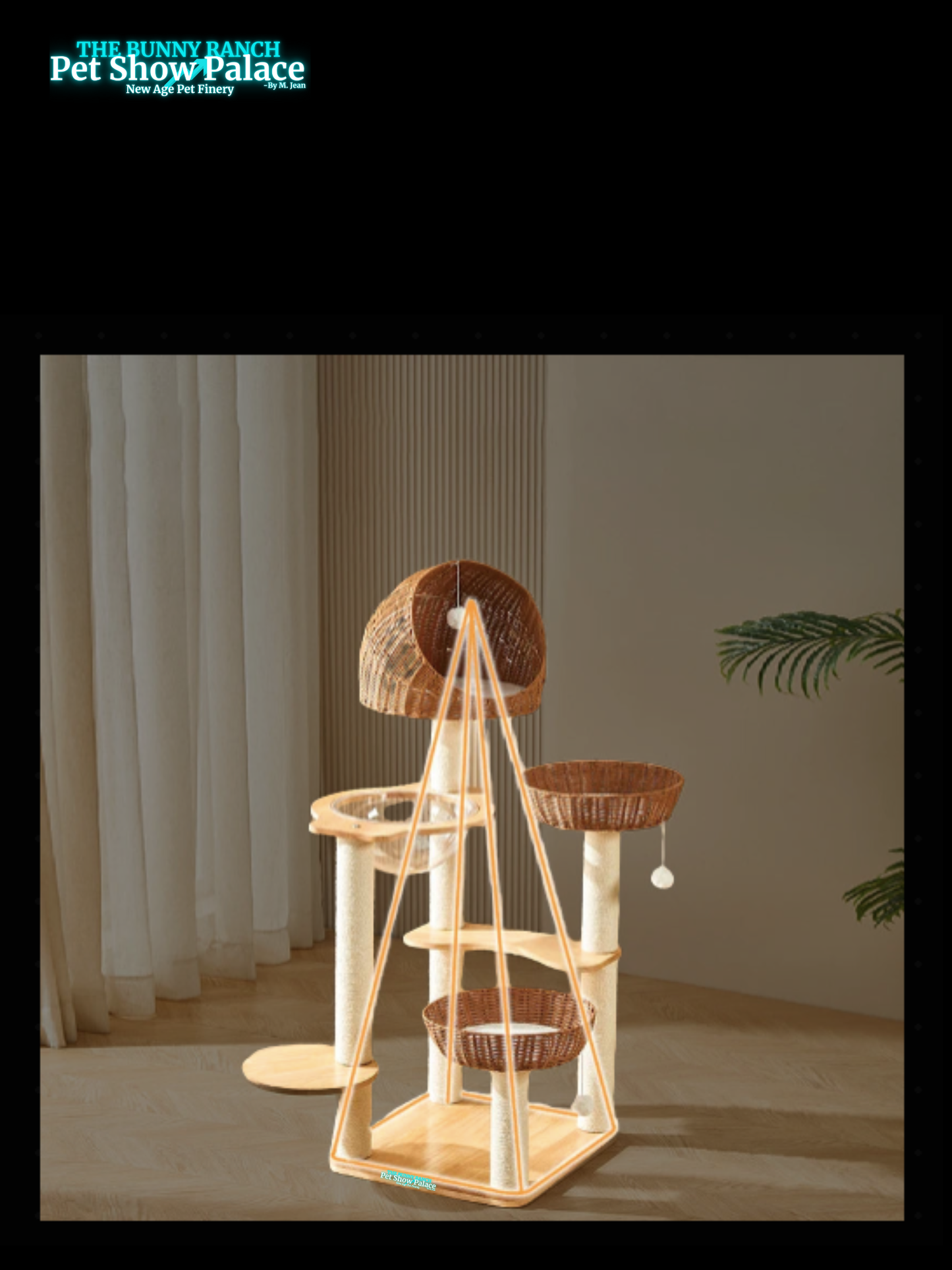 Cat Climbing Detachable and Washable with Cloth Cushion Rattan Cat Tree Scratch Post Jump Platform Weaving Furniture