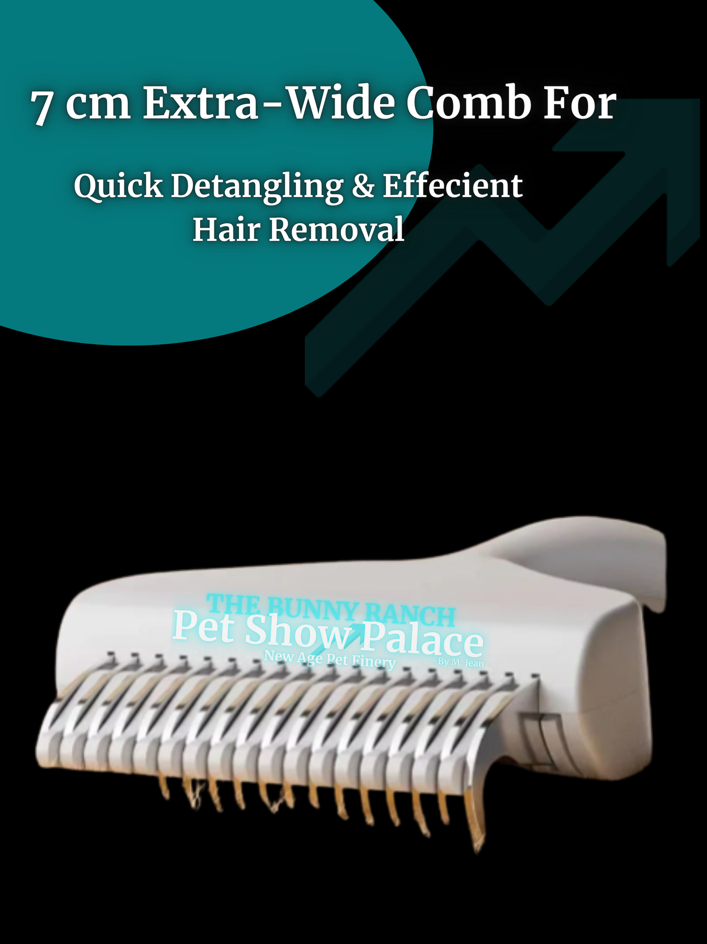 Pet Knotting Cat Comb – One-Click De-Fluffing & Hair Removal Grooming Brush