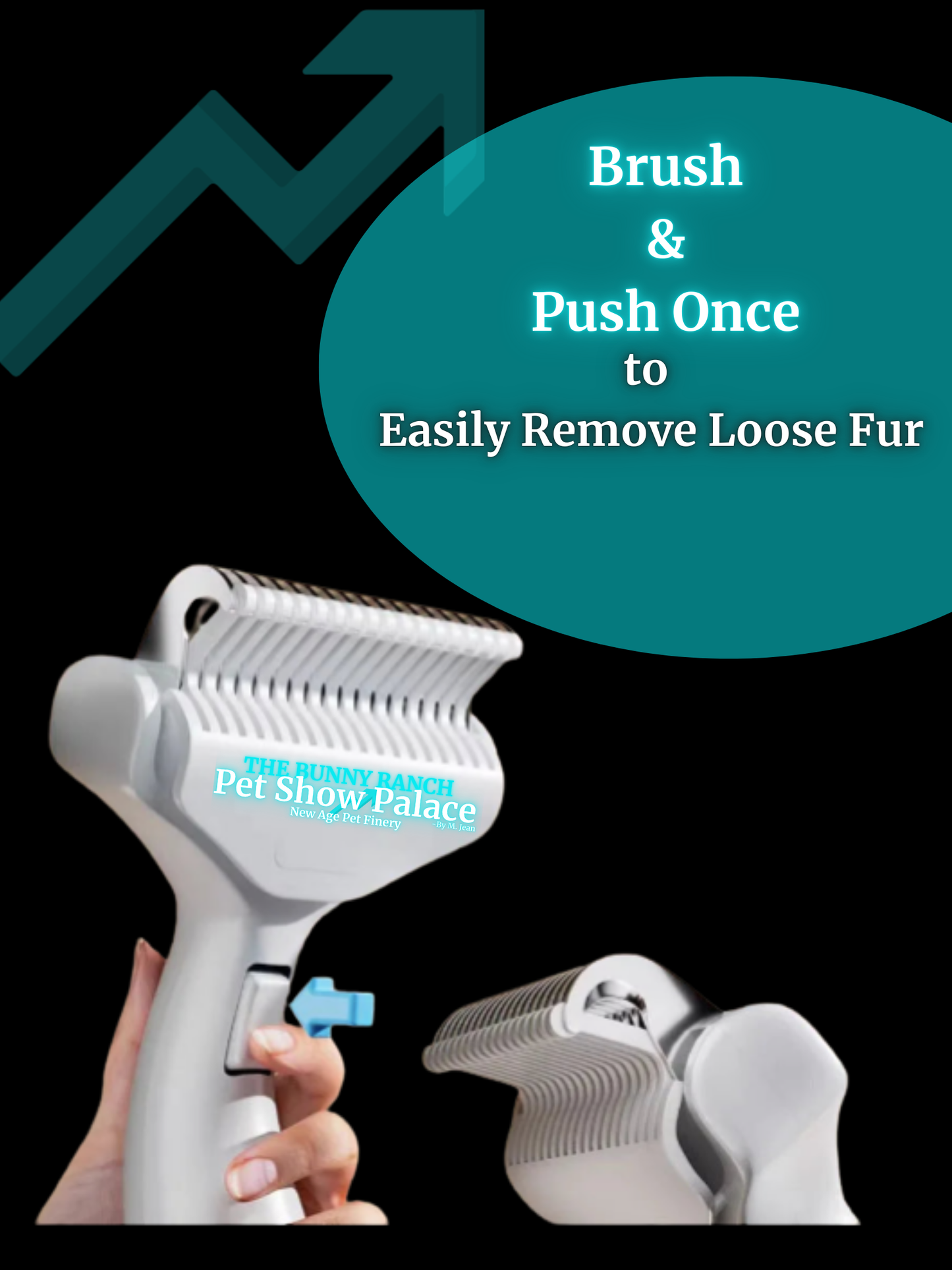 Pet Knotting Cat Comb – One-Click De-Fluffing & Hair Removal Grooming Brush