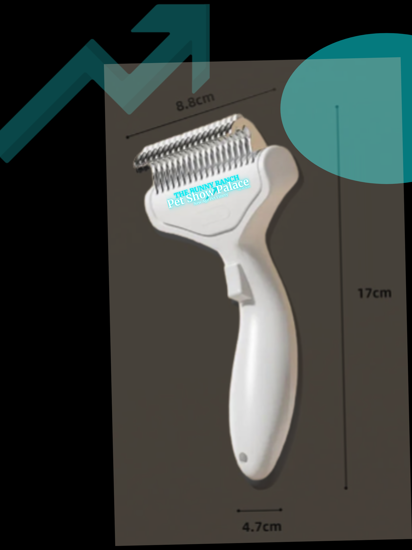 Pet Knotting Cat Comb – One-Click De-Fluffing & Hair Removal Grooming Brush