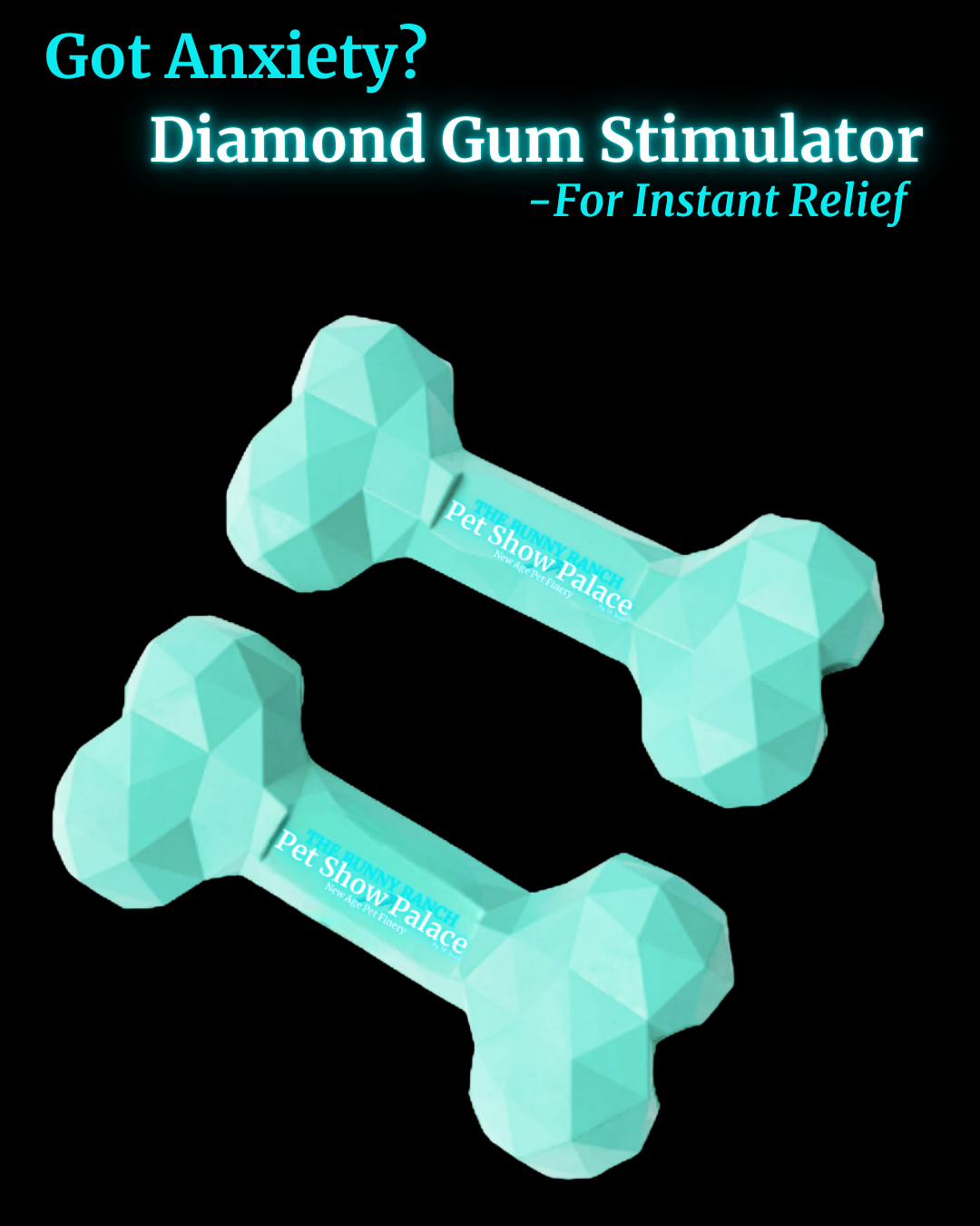 Diamond-Cut Dog Chew Toy – Gum & Jaw Stimulating, Durable & Fun