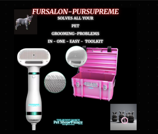 🐶✨ Take-Me-Anywhere™ DeluXe Massage • Anti-Shed Comb • Blow-Dry Fur Styler  Because your pet deserves the glow-up.