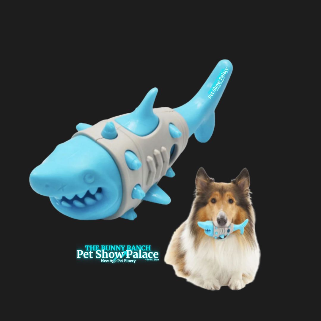 Great White Shark Dog Chew Toy – Teeth Cleaning TPR Rubber (Aggressive Chewers)