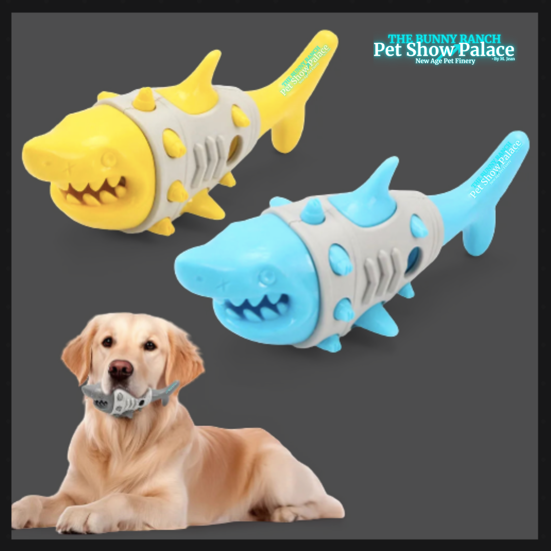Great White Shark Dog Chew Toy – Teeth Cleaning TPR Rubber (Aggressive Chewers)