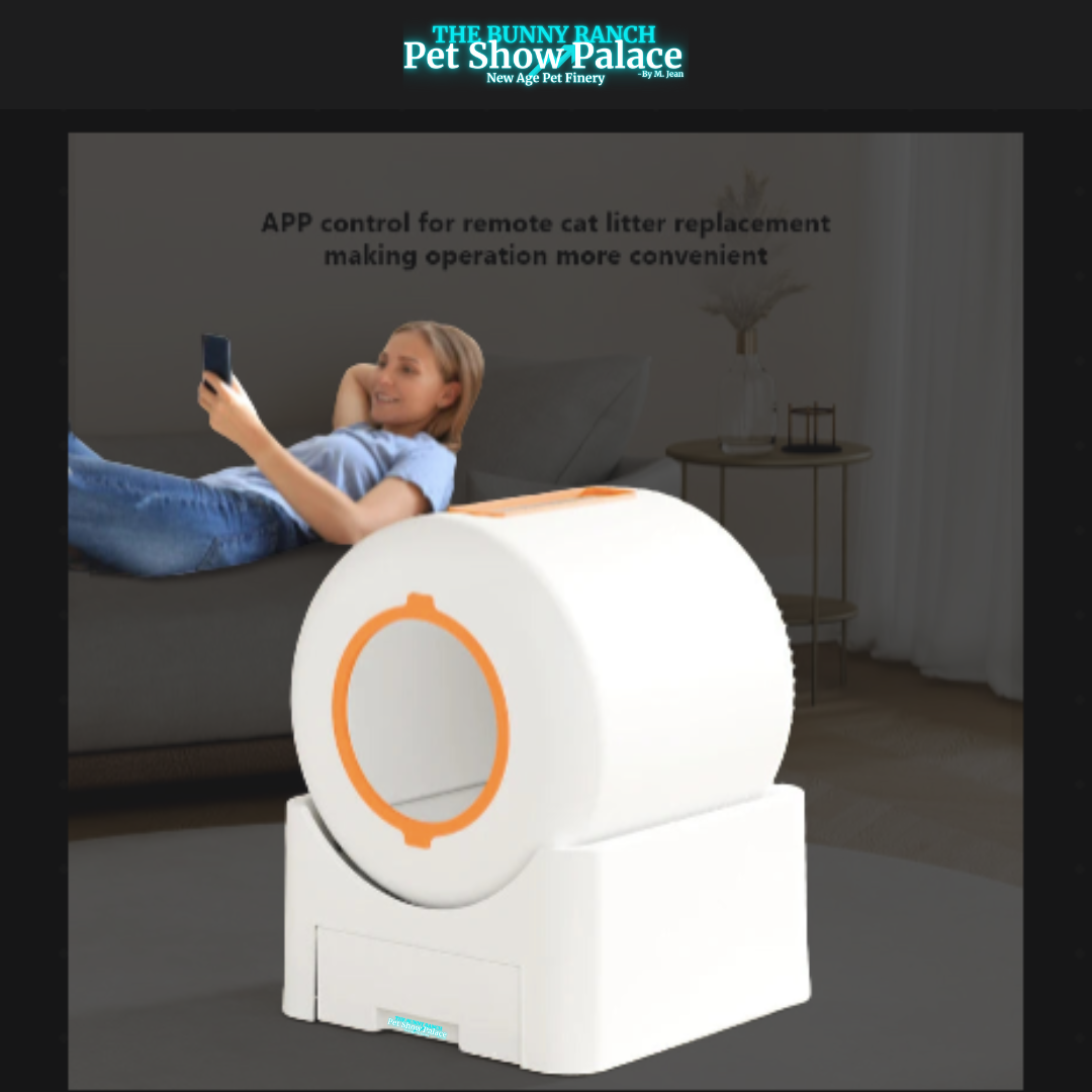 Multiple Cats Smart Lavatory White Automatic Self-Cleaning Cat Litter Box App Controlled with Full Ventilation System