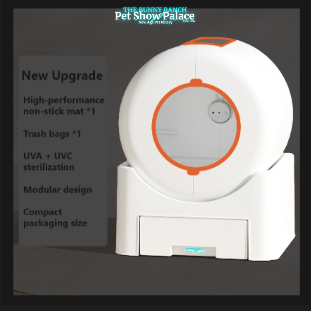 Multiple Cats Smart Lavatory White Automatic Self-Cleaning Cat Litter Box App Controlled with Full Ventilation System