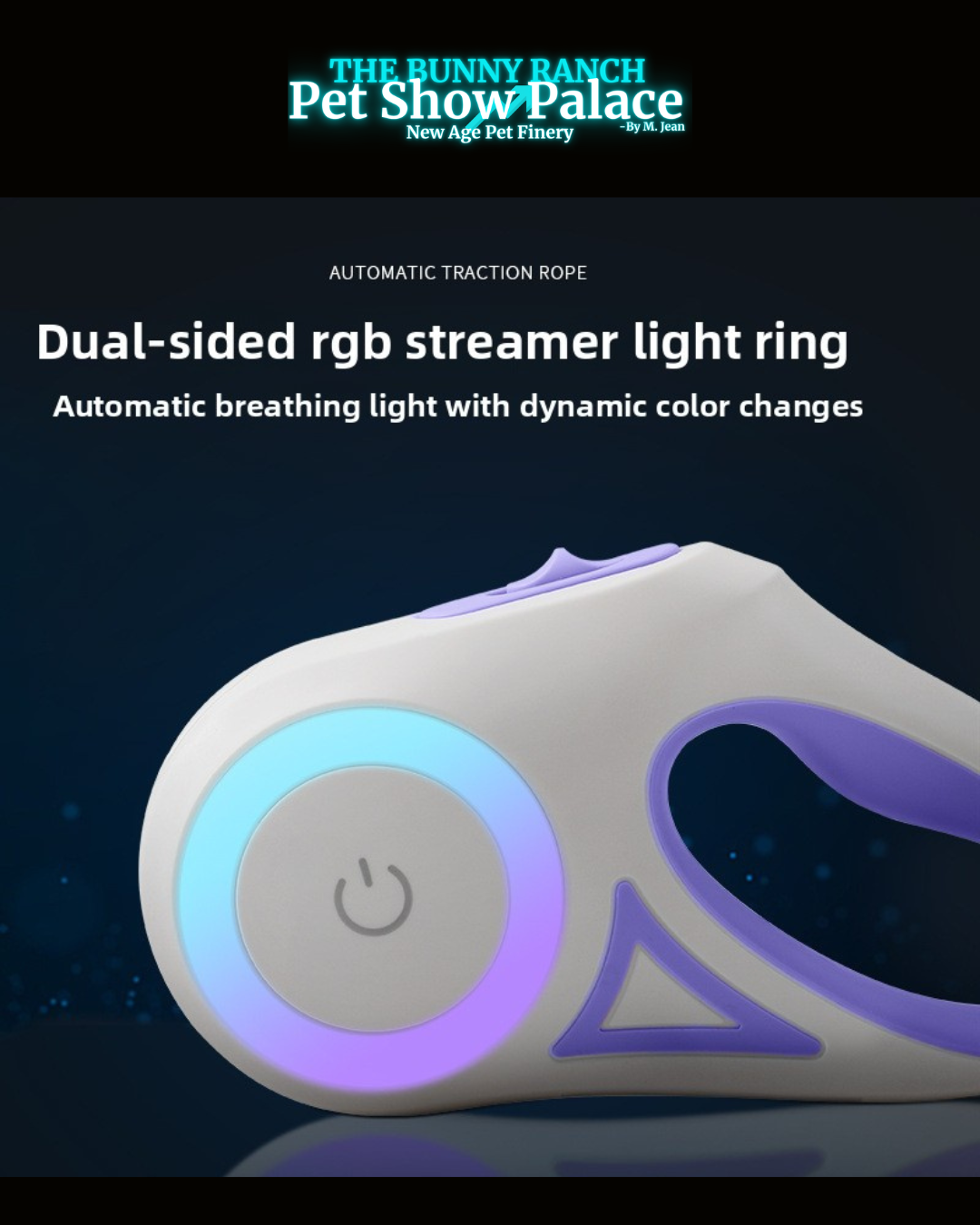 Retractable Glow & Tow Dog Leash ? Reflective LED Retractable Leash for Safe Night Walks, Strong Tangle-Free Pet Leash