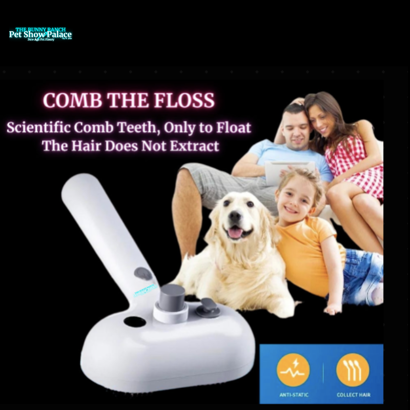 Rechargeable Fur Steamer & Shed Comb | Pet Glam, Tangle-Free, Shedding-Optional (Sassy AF)