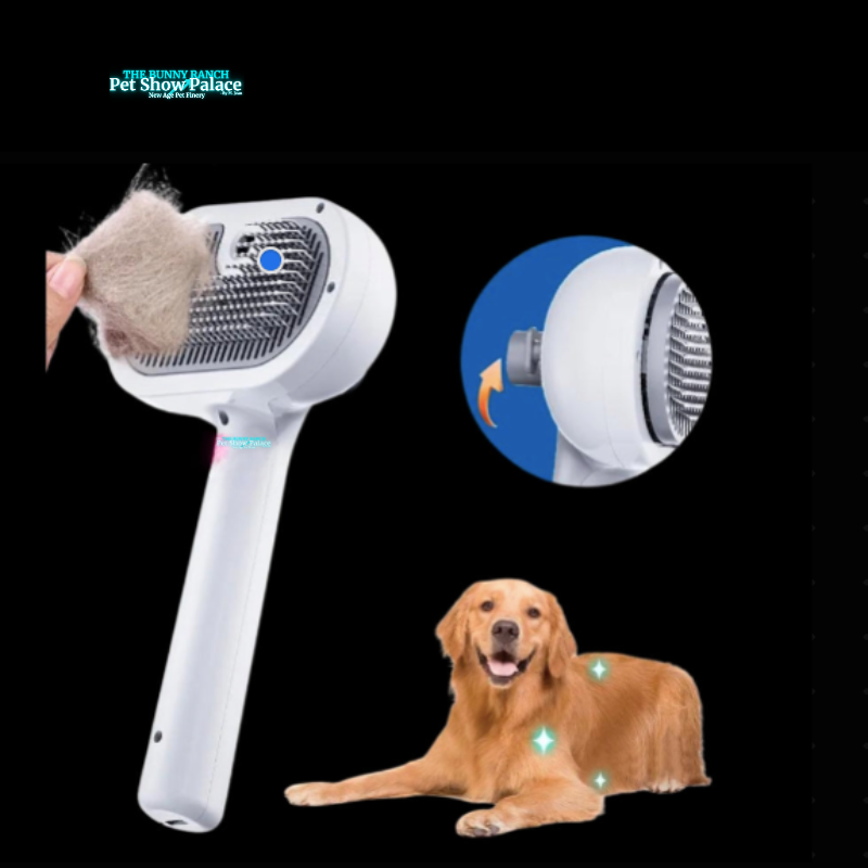 Rechargeable Fur Steamer & Shed Comb | Pet Glam, Tangle-Free, Shedding-Optional (Sassy AF)