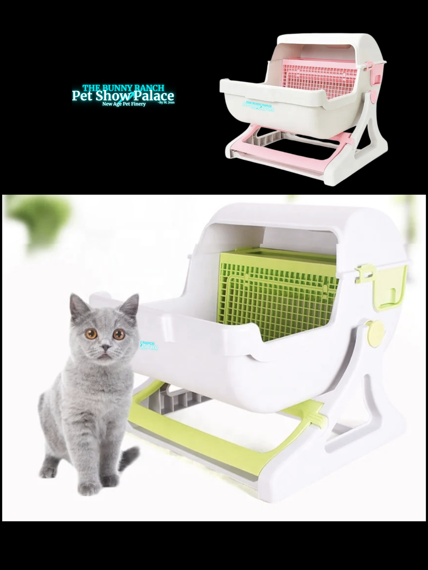 Easy Sift Litter Box | Built-In Sifting Cat Litter Box No Scooper Needed