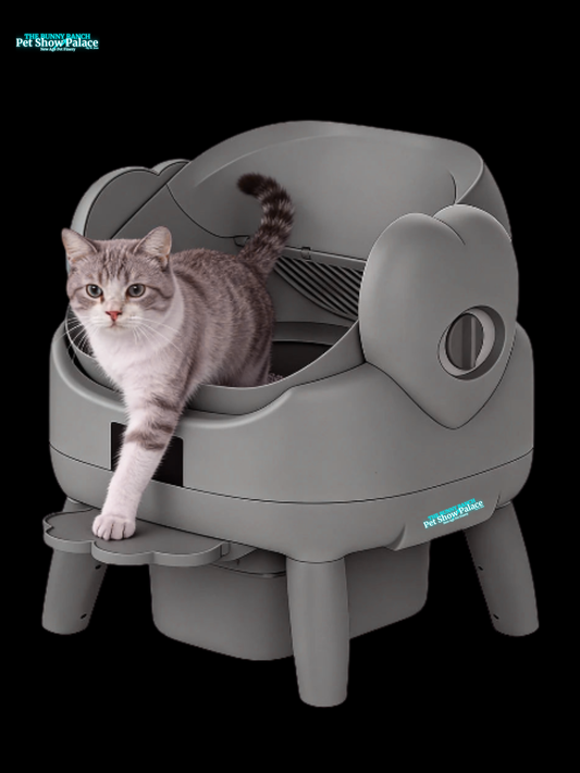 New-Age Self-Cleaning Automatic Litter Box | Smart App Control • Open-Top • Dual Safety Sensors